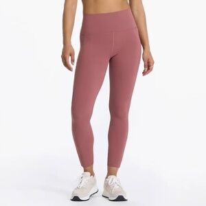VUORI Studio Legging High Rise Performance Interlock Rosewood NWOT